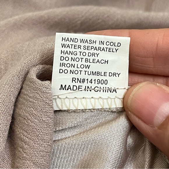 Velzera Taupe Mini Dress Sz. L NWT - Picture 7 of 8